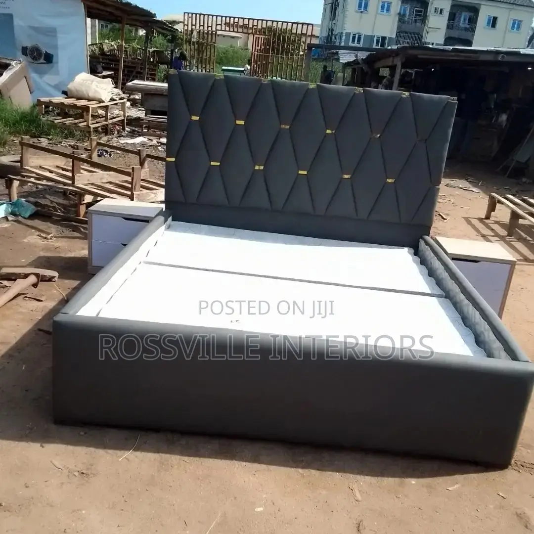 6ftby6ft Leather Padded Bedframe