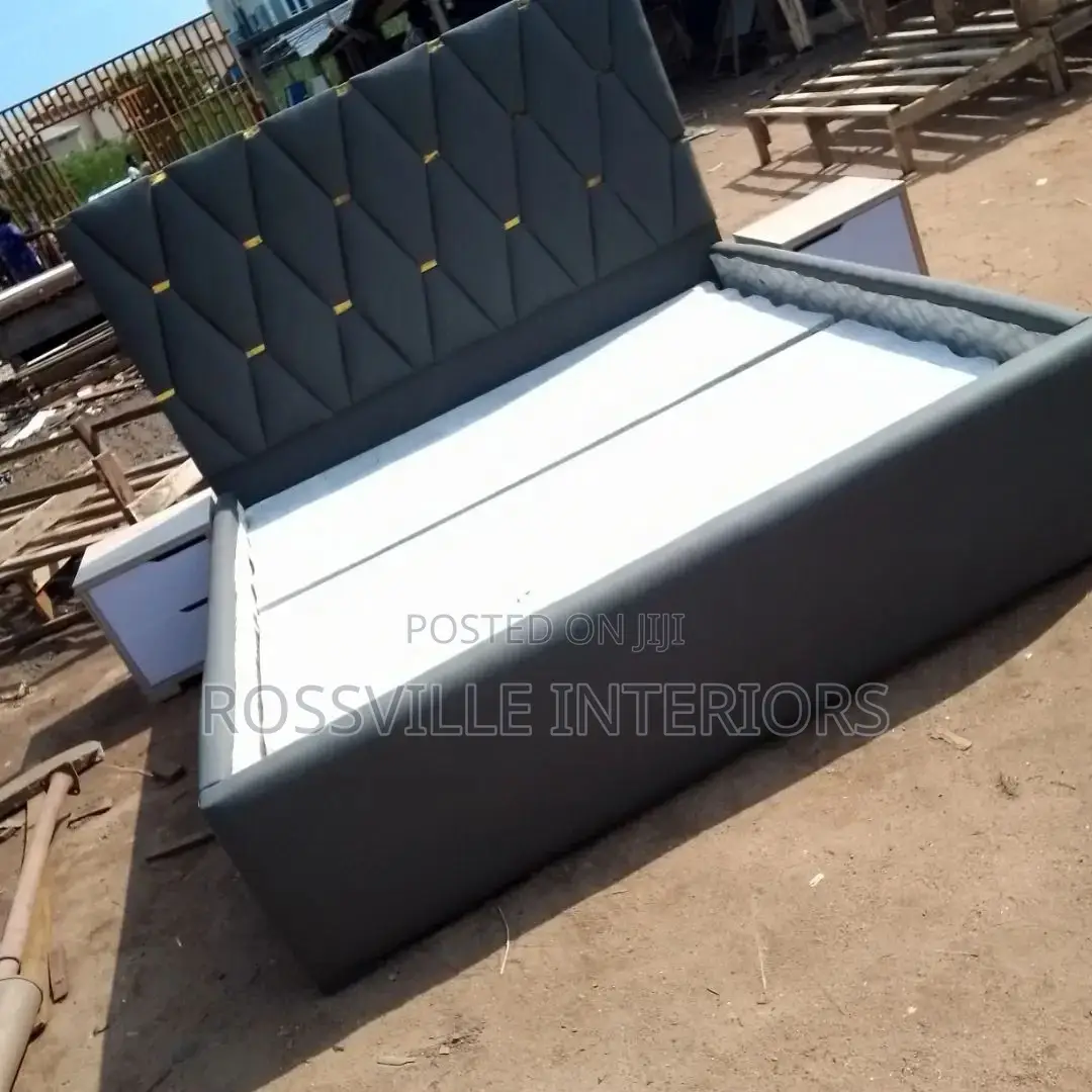 6ftby6ft Leather Padded Bedframe