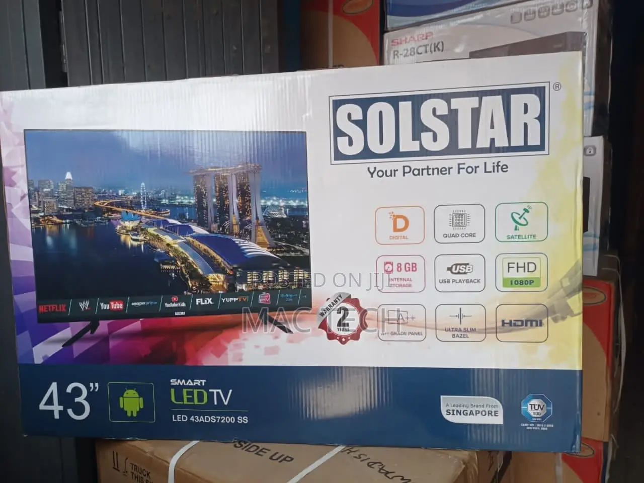 43 Inches Solstar Smart/Android Tv.