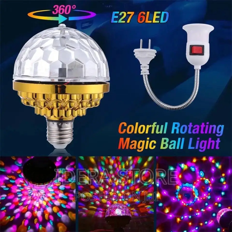 Rotating Magic Ball Lamp Screw Bulb