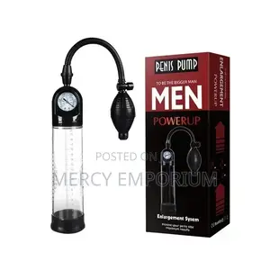 Penis Enlargement Pump With Ball Handle+Pressure Gauge