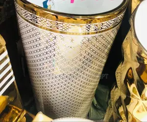 Gold/White Freestanding Basins