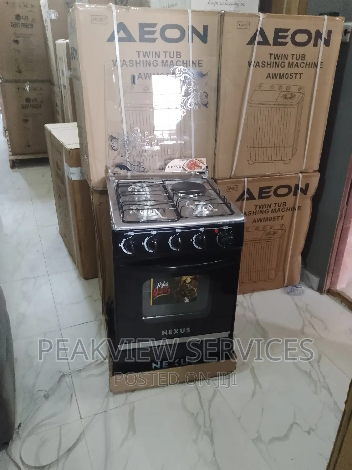 Original Nexus 3+1 Electric Gas Cooker With Oven