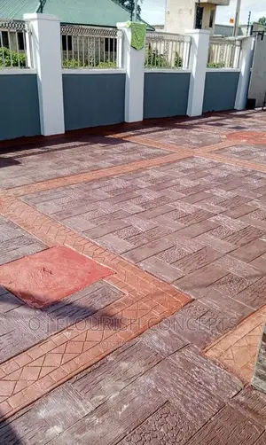 Shinny Effect Stamped Concrete