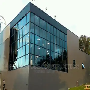 Structural Curtain Wall With Tempered Thick Glass