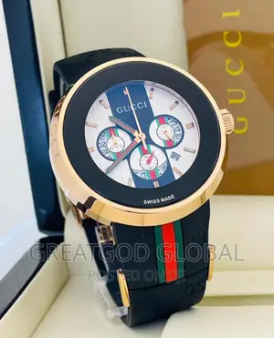 Photo - Gucci Chronograph Rubber Strap Wrist Watches Restock