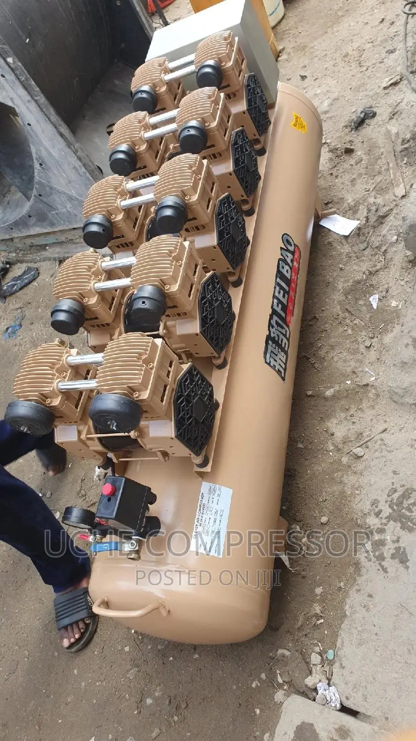 Oli Free Air Compressor 230l 5head
