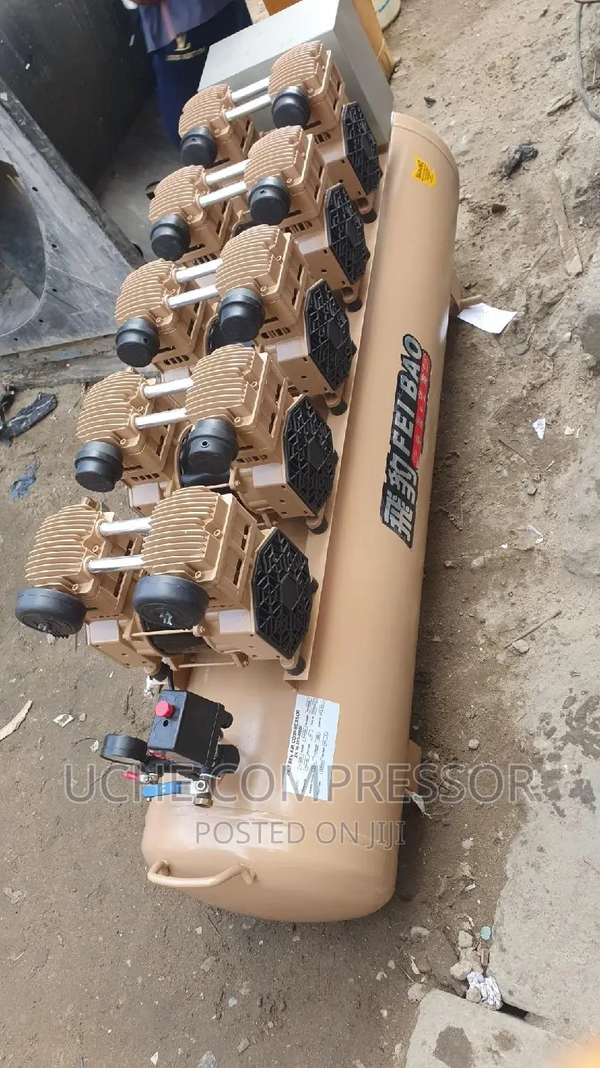 Oli Free Air Compressor 230l 5head