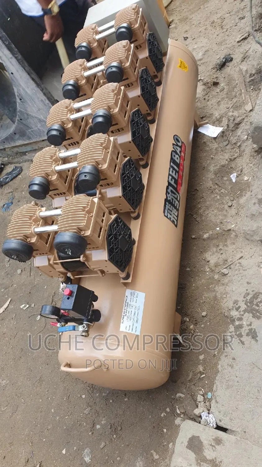 Oli Free Air Compressor 230l 5head