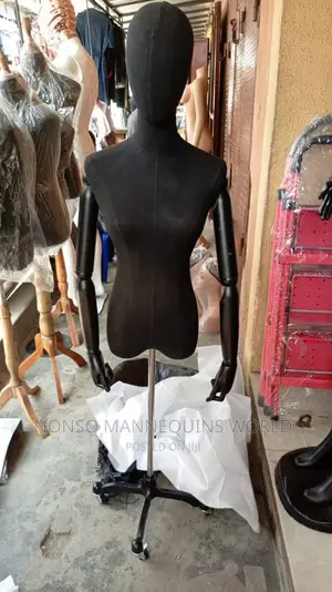 Black Female Body Form With Skeleton Hands