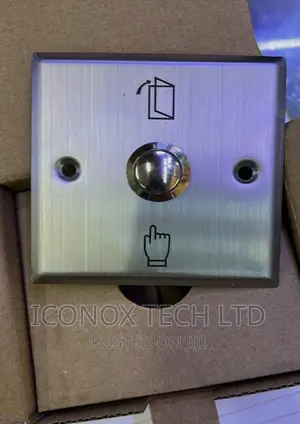 12V Metal Stainless Steel 3X3 Push Exit Button Switch