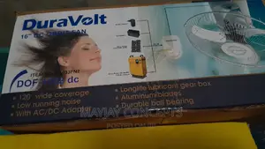 Duravolt Ac/Dc Solar Orbit/Ceiling Fan