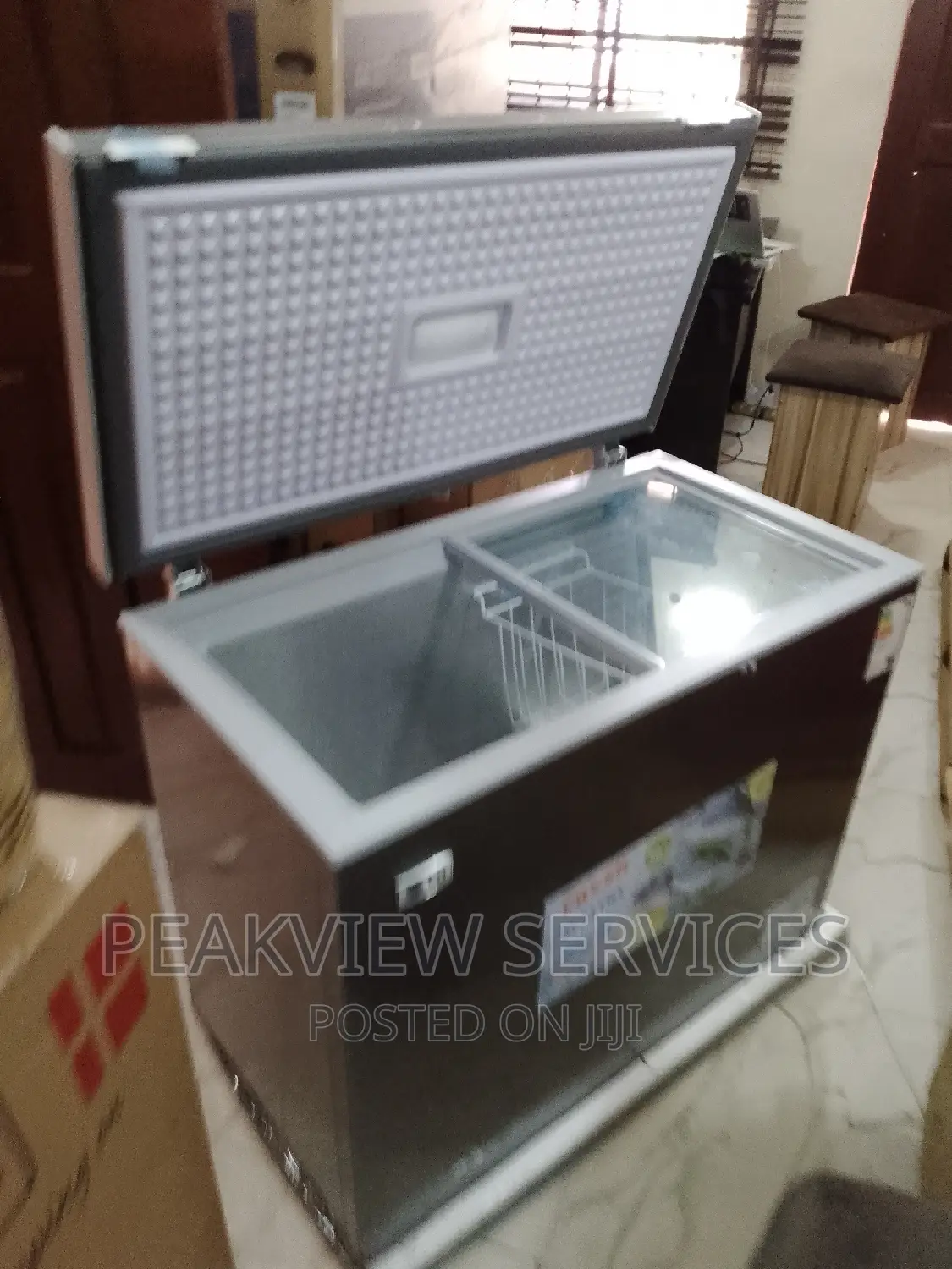 The LG Gc 398 Chest Freezer Silver