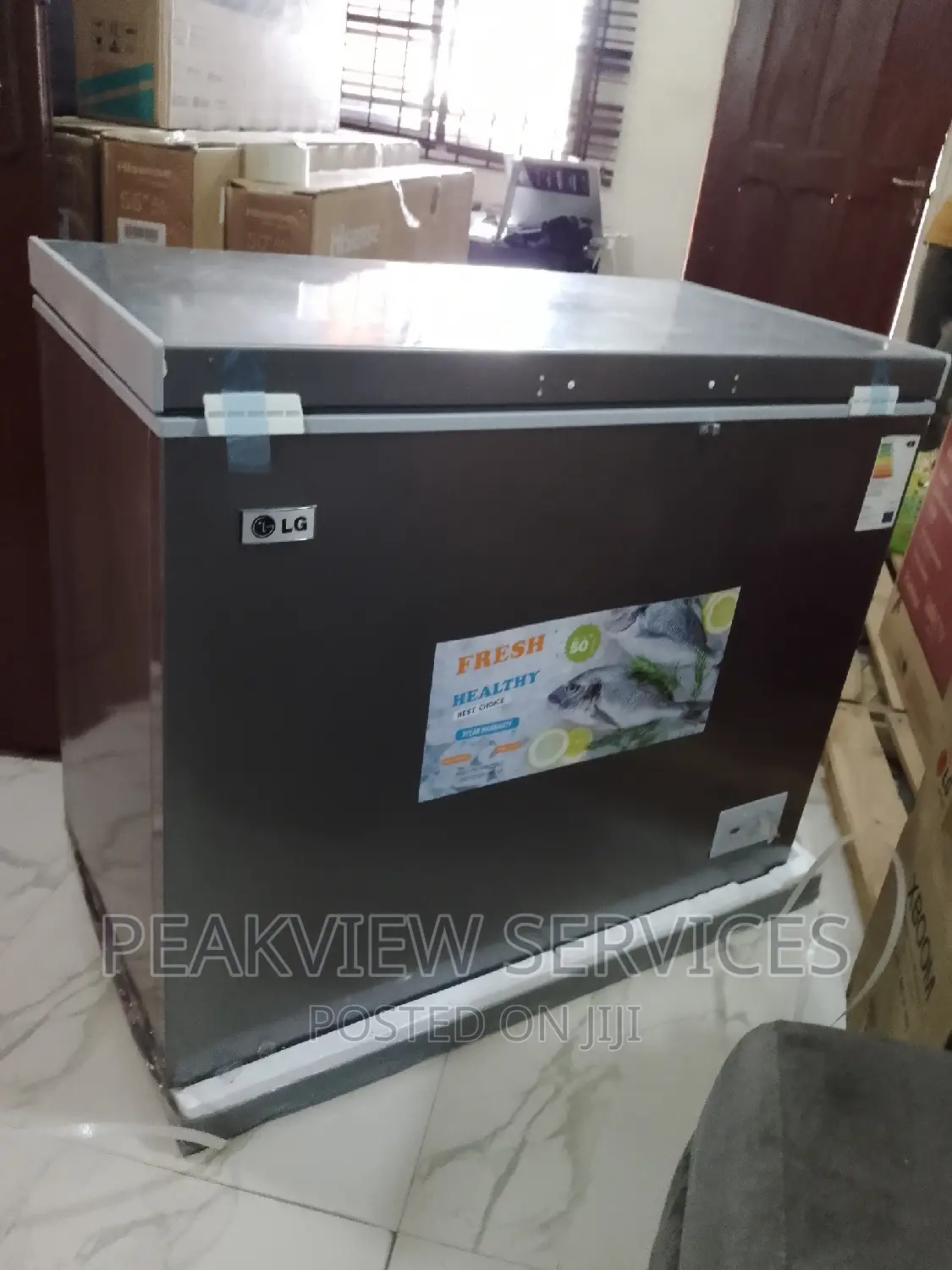 The LG Gc 398 Chest Freezer Silver