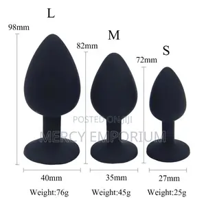 Anal Plug Soft Silicone Butt Plug 3piece