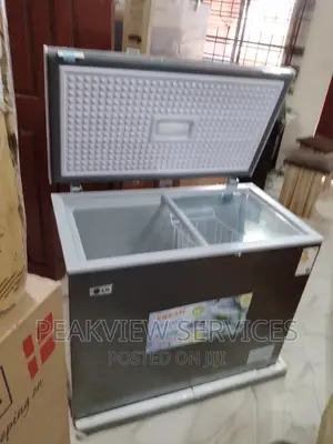 Top LG(Gc-398) Chest Freezer With Key Lock Silver