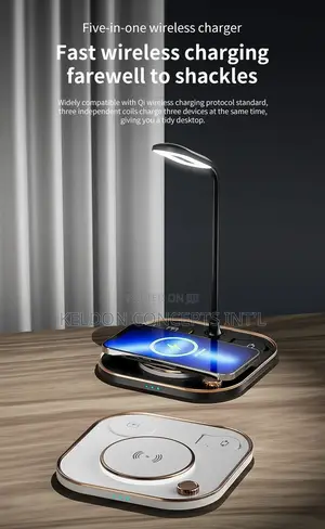 2023 New Desktop Table Lamp Fast Charging Station MOQ; 20PCS