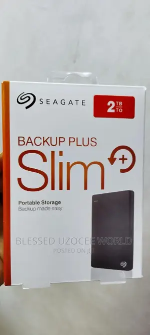 2tb Seagate Backup Plus Slim Portable Storage Harddrive