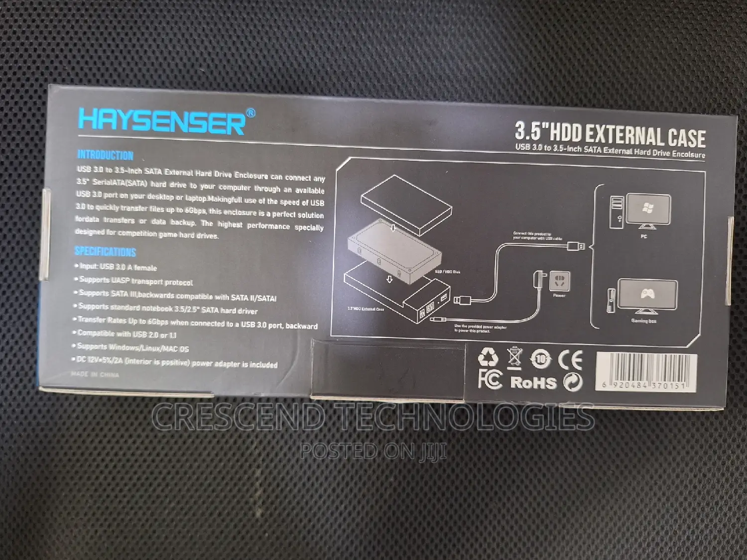 3.5inches Desktop Hard Disk External Enclosure