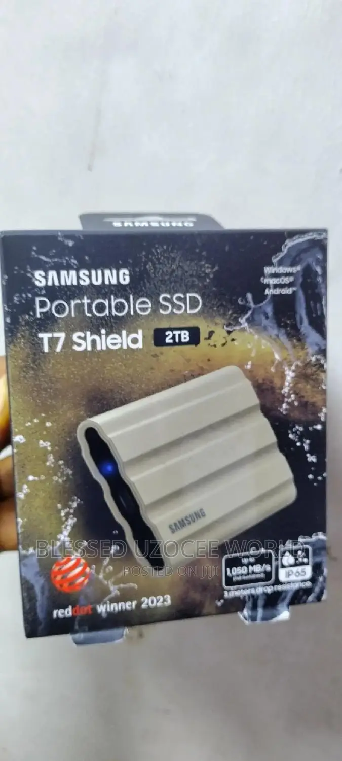 2tb Samsung T7 Portable SSD Shield Harddrive Device