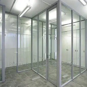 Office Partition With Thick Glass and Profile