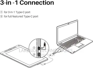 Huion CB05A 3 in 1 Cable