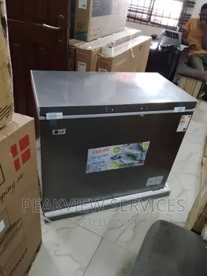 New LG (Gc-398) Silver Chest Freezer With Key Lock 220L