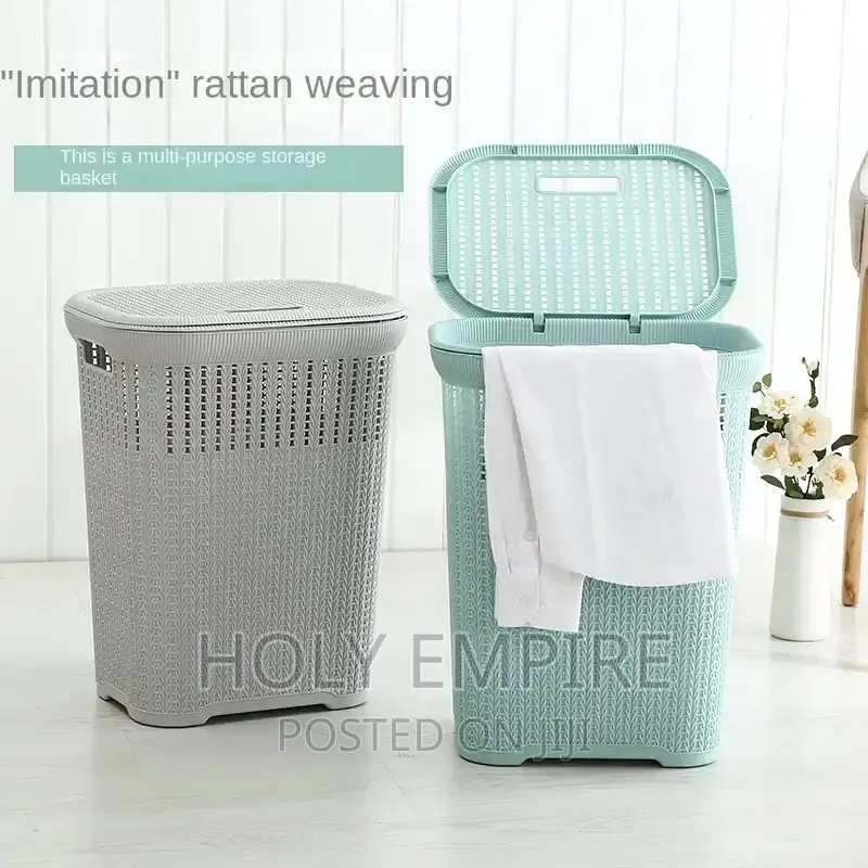 Plastic Laundry Basket Laundry Bucket Dirty Clothes