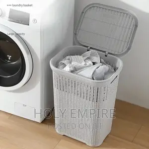 Plastic Laundry Basket Laundry Bucket Dirty Clothes