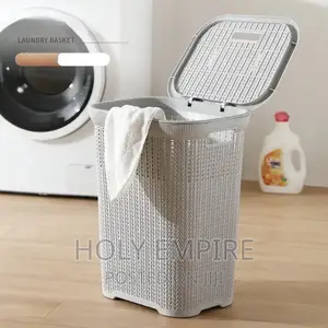 Plastic Laundry Basket Laundry Bucket Dirty Clothes