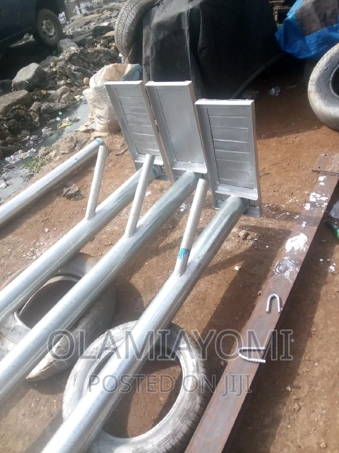 Solar and Electric Pole With Cover