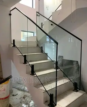 Black Top Rail Staircase