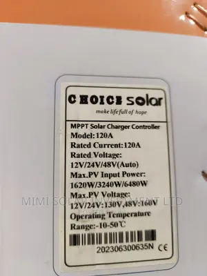 120 Arms Choice Solar Charger Controller