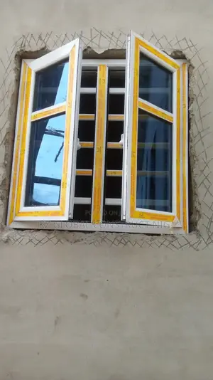 Casement Window With Inner Burglary and Inner Net for Kitche