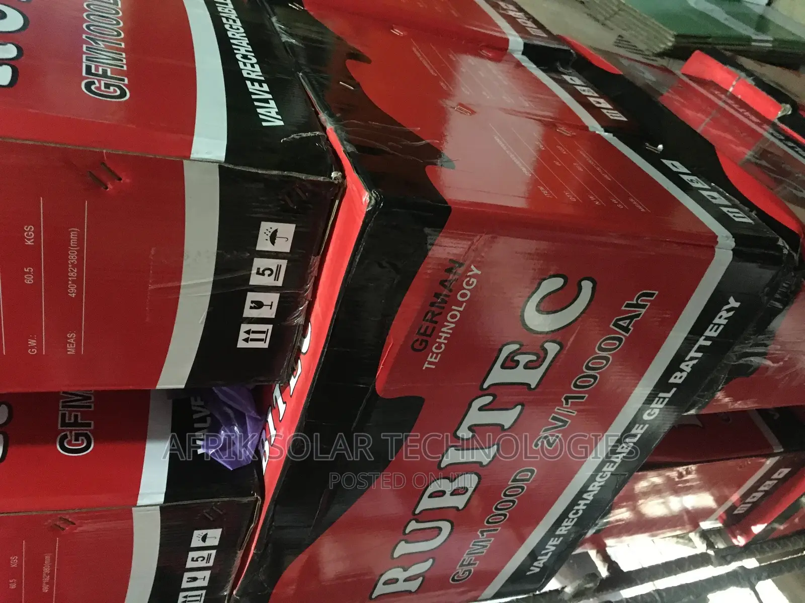 2v 1000ah Rubitec Battery