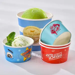 Insulated Paper Yogurt/Ice Cream Cup Lids 7oz 300pcs