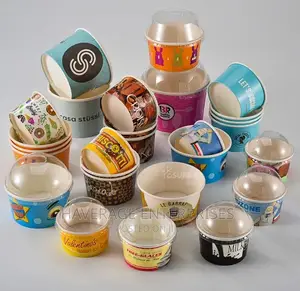 Insulated Paper Yogurt/Ice Cream Cup Lids 7oz 300pcs