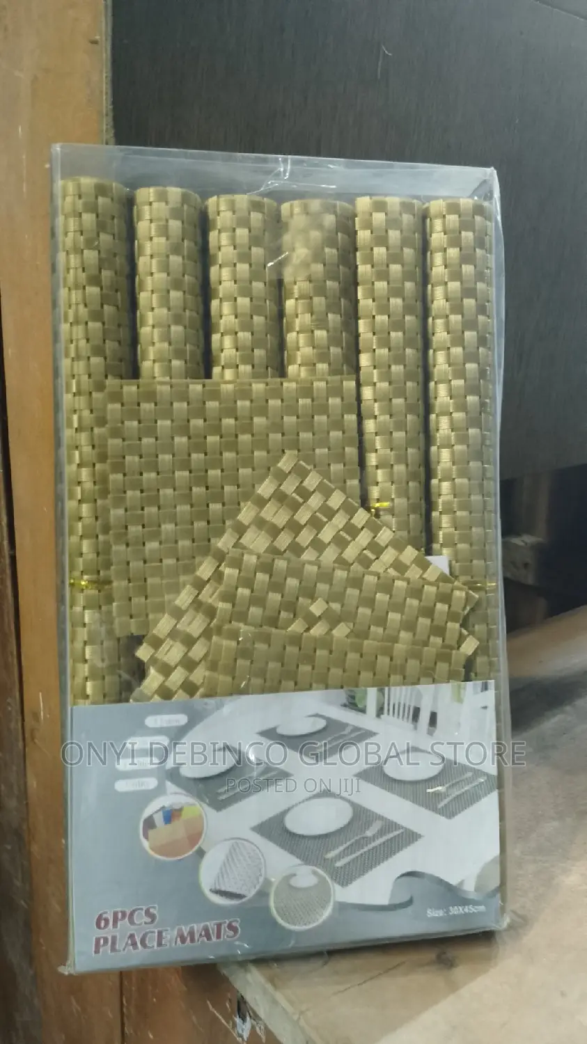 6x Dinning Table Mat/Kitchen Mat = Reusable Easy to Clean