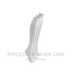 Children Kneel Length Sock White And Black Color