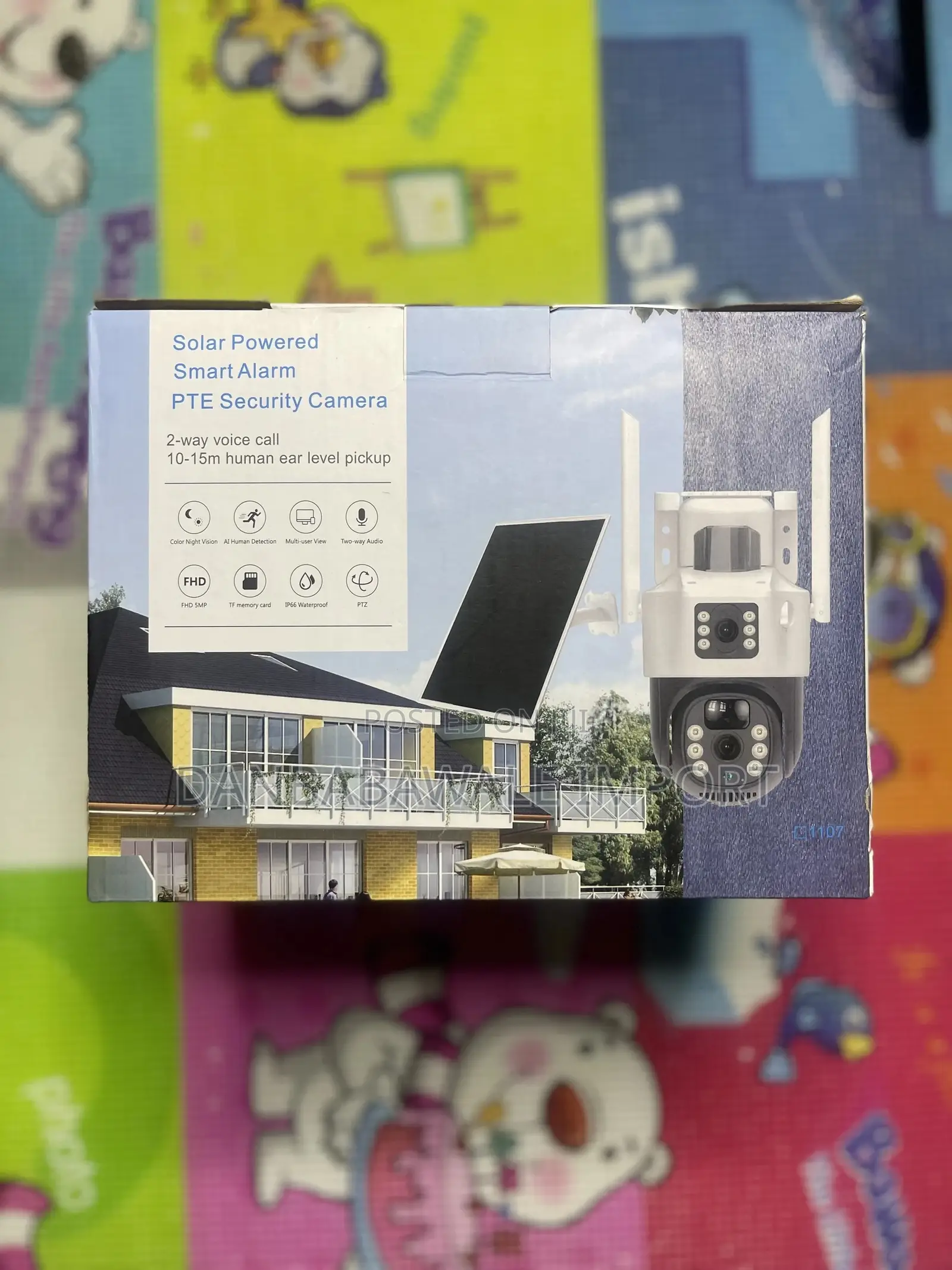 Solar CCTV Security Camera 4g Double Two Dual Lens Siren