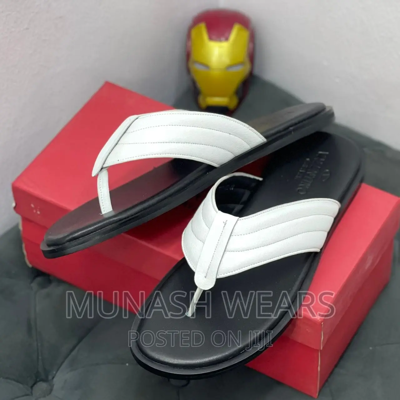 Valentino Leather Slippers