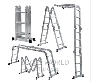 Multi Purpose Aluminium Foldable Ladder Lock 16 Steps