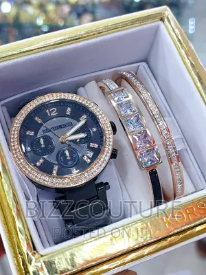 Original MICHAEL KORS Black Chain Watch Available in Store