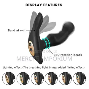 Prostate Massager 360 Rotation 10 Vibration Anal Plug