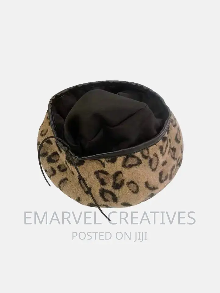 Leopard Skin Beret for Trendy Ladies