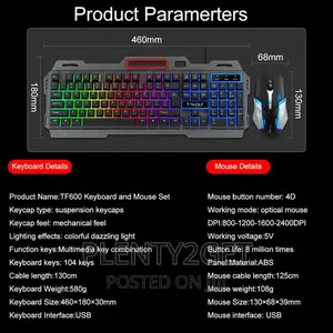 T-Wolf TF200 Mouse Keyboard Set