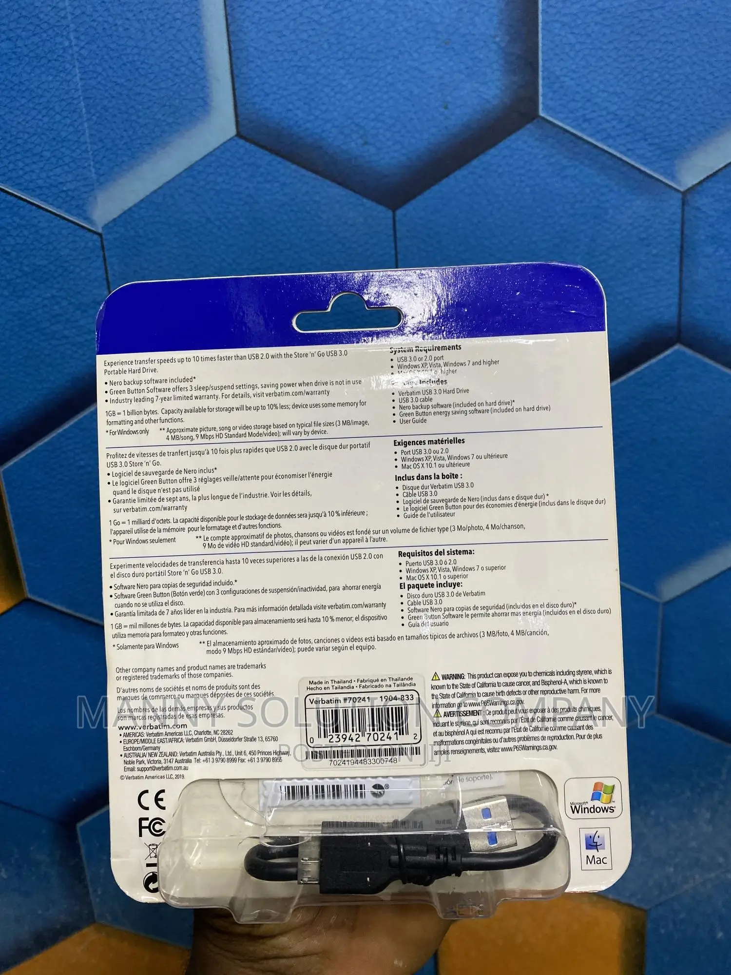 Verbatim 4tb External Hard Drive