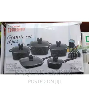 16pcs Nice Dessini 4 Corner Cookware Set/Pot