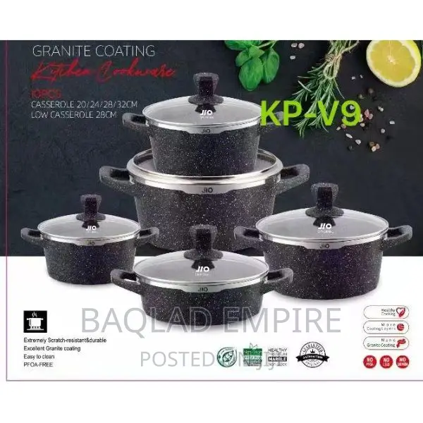 10pcs JIO Granite Cookware Set/Pot