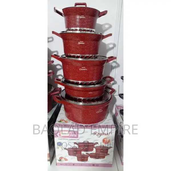10pcs Royal Dessini Marble Cookware Set/Pot